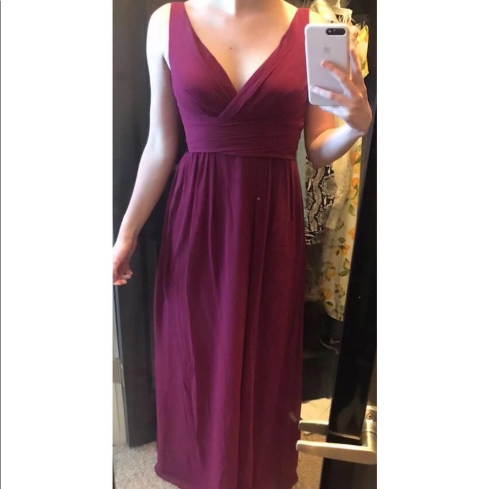 Burgundy formal dress